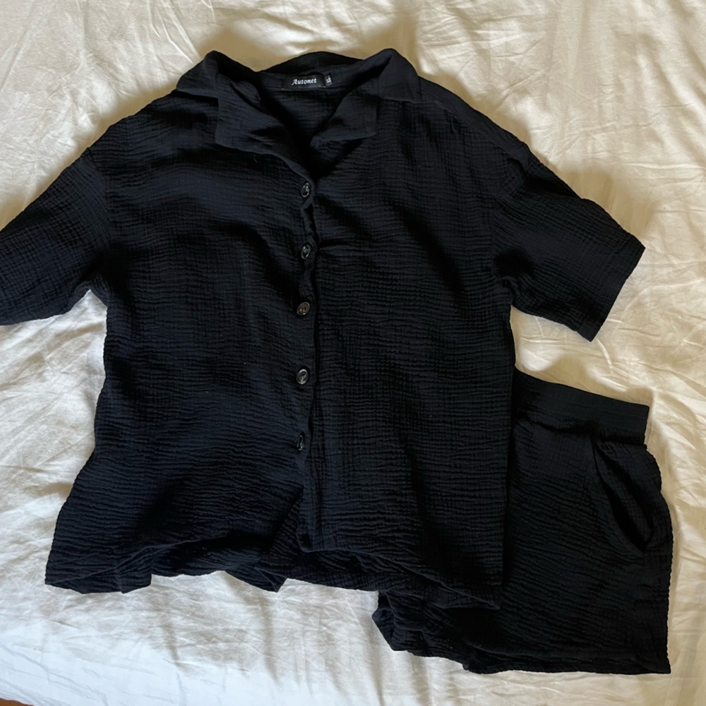 2 Piece Matching Lounge Set in Black / Women’s Size XL - Picture 5 of 9